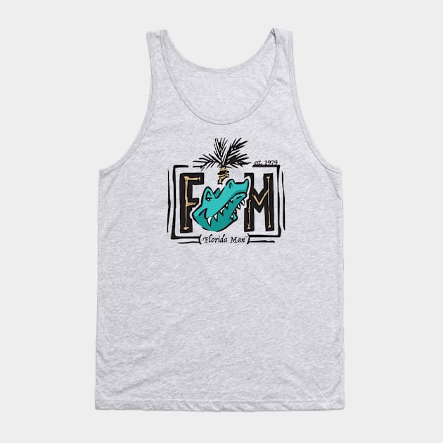 Florida Man Tank Top by BenOlsonArt